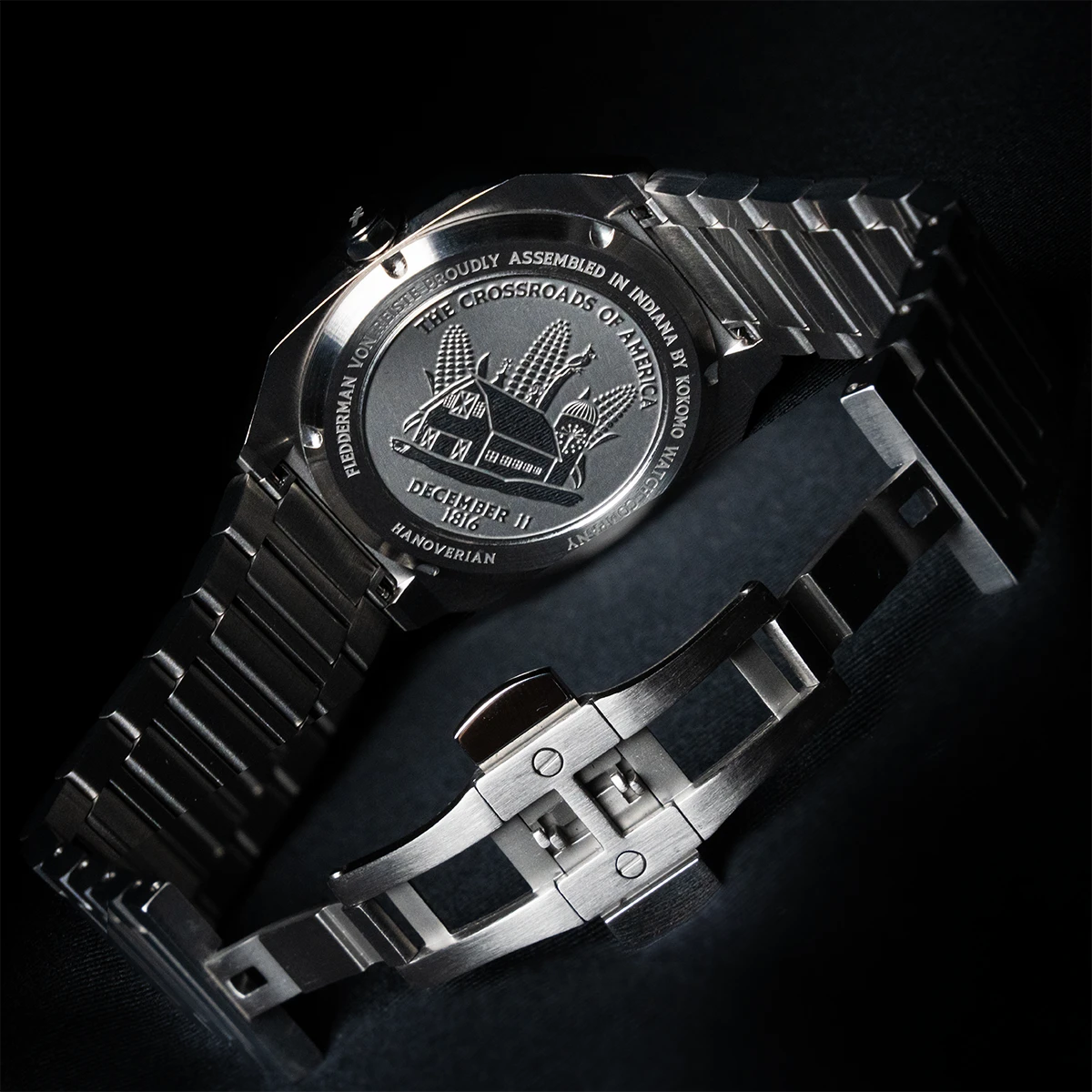 Hoosier Heritage Hanoverian Limited Edition Sport Watch - Cardinal Red & Cornflower Blue - Image 4