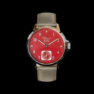 Münchner Small Seconds Watch - Championship Crimson