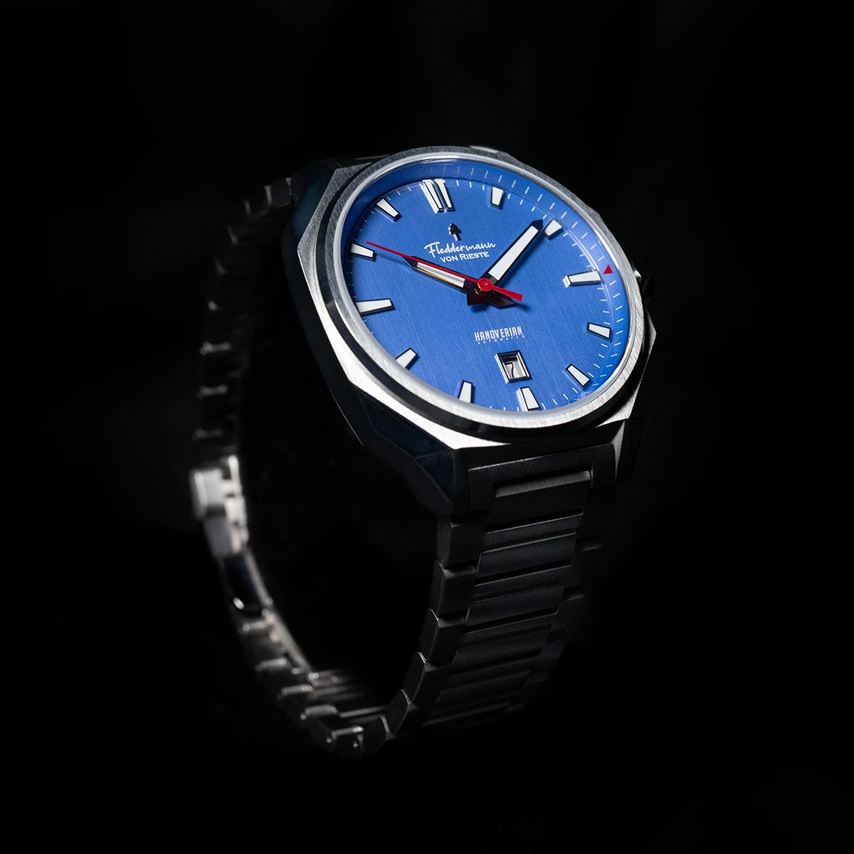 Hoosier Heritage Hanoverian Limited Edition Sport Watch - Cornflower Blue & Cardinal Red - Image 2